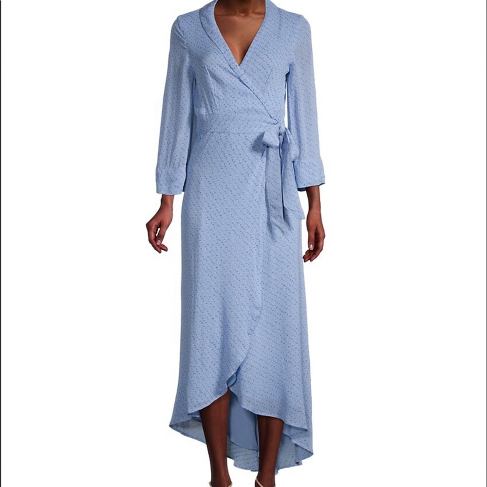 Ganni floral wrap dress